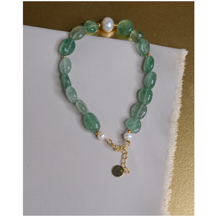 [Hàng Mới] Vòng Tay Đính Hạt Giả Ngọc Trai Phong Cách Hàn Quốc