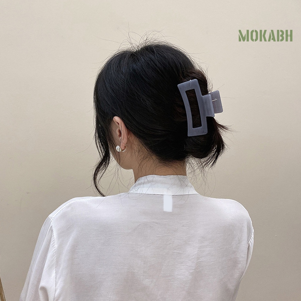 Kẹp Tóc Hình Vuông Màu Trơn Thanh Lịch Dành Cho Nữ
