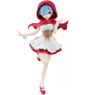 Anime Re:Life in a different world from zero Rem Red Hood Ver. PVC Action Figure Collectible Model Toys Doll 22cm