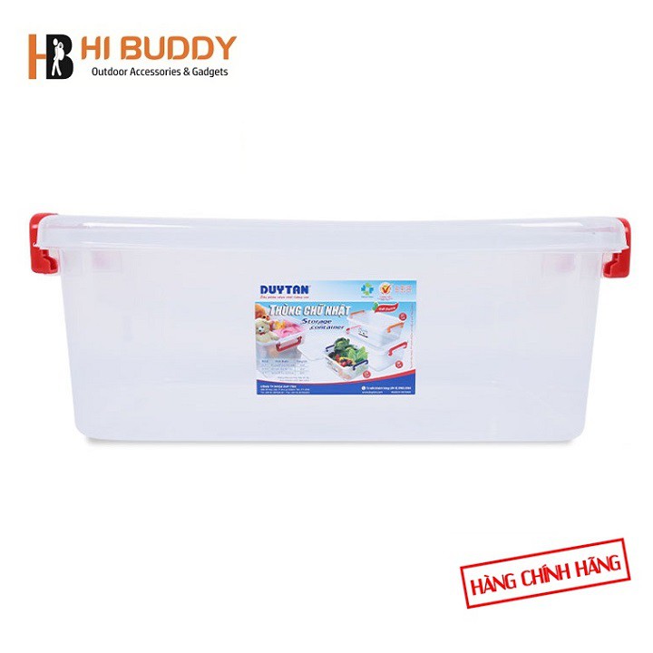 Bộ 3 Thùng nhựa chữ nhật Duy Tân 10L + 15L + 30L Trong suốt Giá Siêu Tiết Kiệm