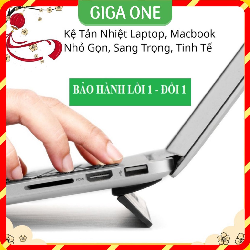 KickFlip Đế Tản Nhiệt Laptop, Macbook ❤️ Siêu Mỏng Dạng Dán & Gập Dưới Lưng Máy