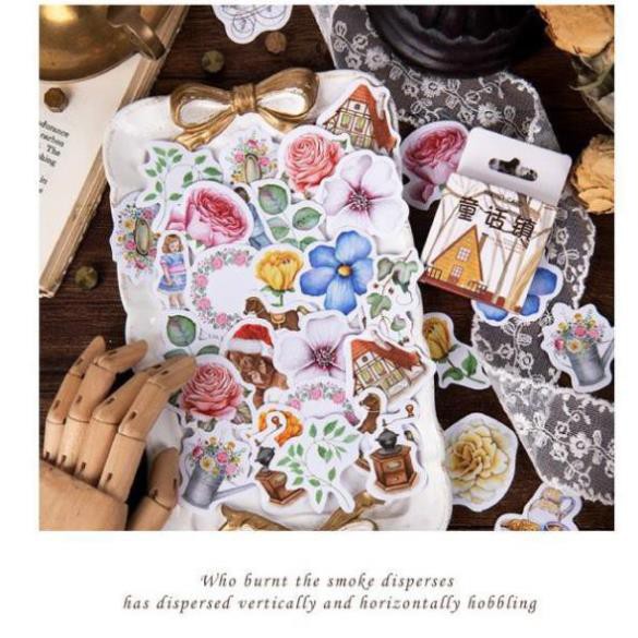 Bộ 46 Sticker Hàn Quốc Gia Đình dán trang trí E19