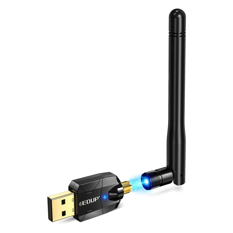Bộ chuyển đổi USB Bluetooth 5.0 có ăng ten ngoài cho PC Long Range 100m không dây