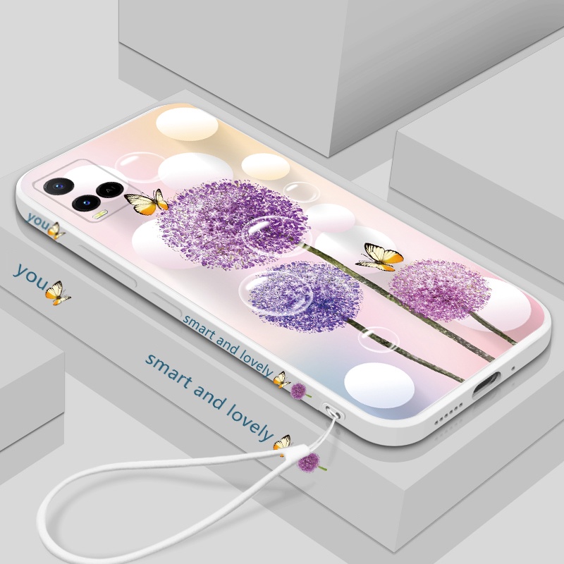 Ốp Điện Thoại Silicon Họa Tiết Hoa Bồ Công Anh Cho Vivo y21 y21s y33 y33s