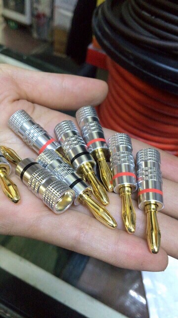 Cặp dây loa 2 vế bắp chuối mỏ chim mềm- trọn bộ hàng Taiwan thiết kế theo yêu cầu