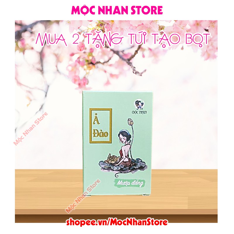 Xà bông Nghệ 💖MỘC NHAN NATURAL💖 Xà Bông Mướp Đắng Giảm Mụn, Giảm Thâm, Dưỡng Thể - Xà Bông Handmade