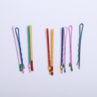Set Kẹp Tăm màu thời trang 10 cái Chất liệu Kim Loại SKNLTM10C005