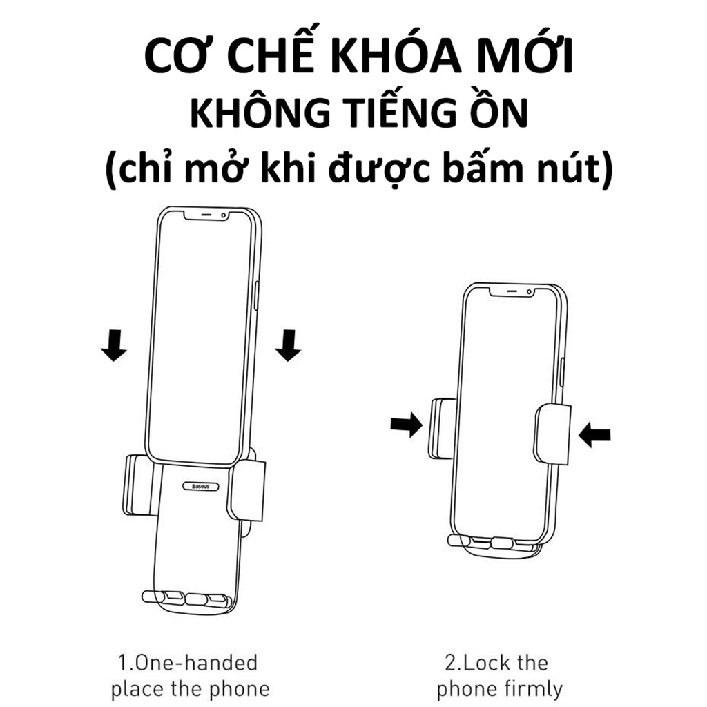 Giá Đỡ Kẹp Điện Thoại Ô Tô Cao Cấp BASEUS Easy Control Clamp Car Mount Holder