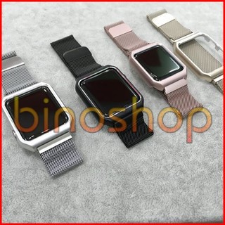 Ốp bảo vệ Apple Watch Full viền kim loại