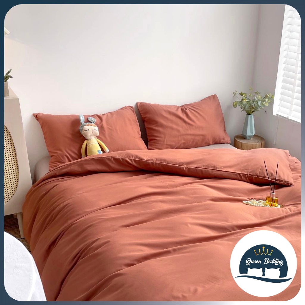 Bộ Chăn ga Gối Cotton Tici 2021 Thiết Kế Phong Cách Basic, Chất Liệu Cao Cấp Thoải Mái - Set 4 Món Đủ Size