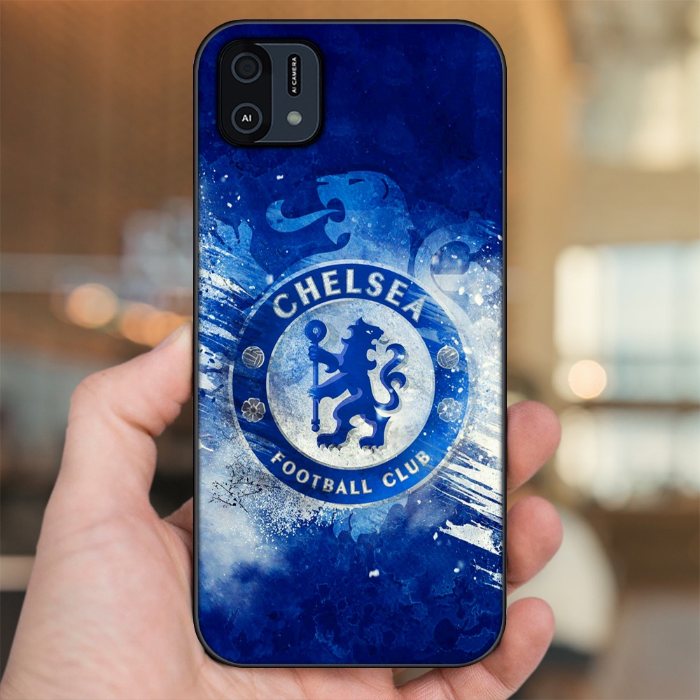 Ốp lưng Oppo A16K viền đen in hình Chelsea FC