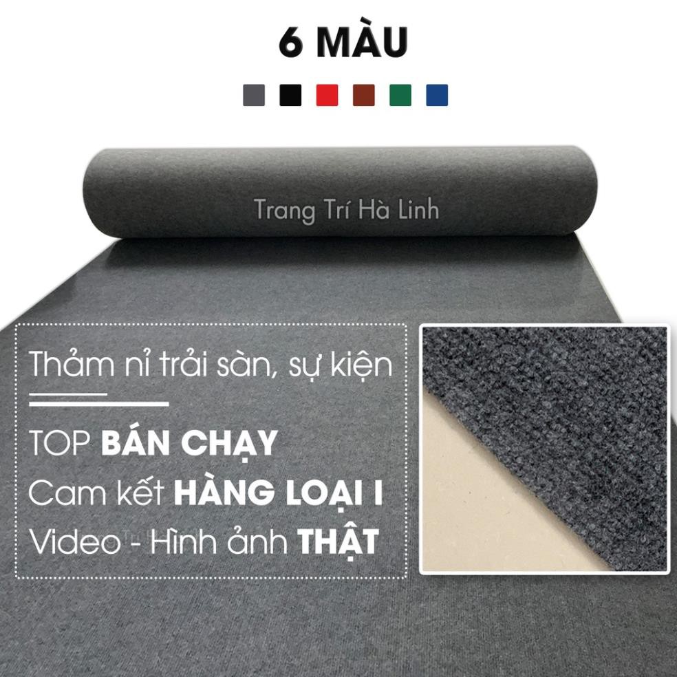 [BÁN CHẠY] Thảm Nỉ Trải Sàn - Thảm Nỉ Cuộn Lót Sàn Nhà Khách Văn Phòng Sự Kiện Giá Rẻ 3mm