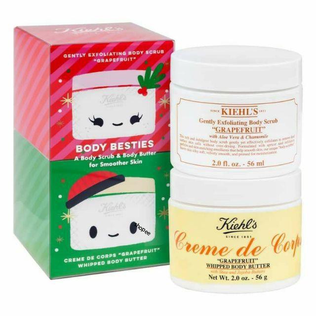 KIEHL'S COMBO Kem tẩy tế bào chết & dưỡng thể hương bưởi