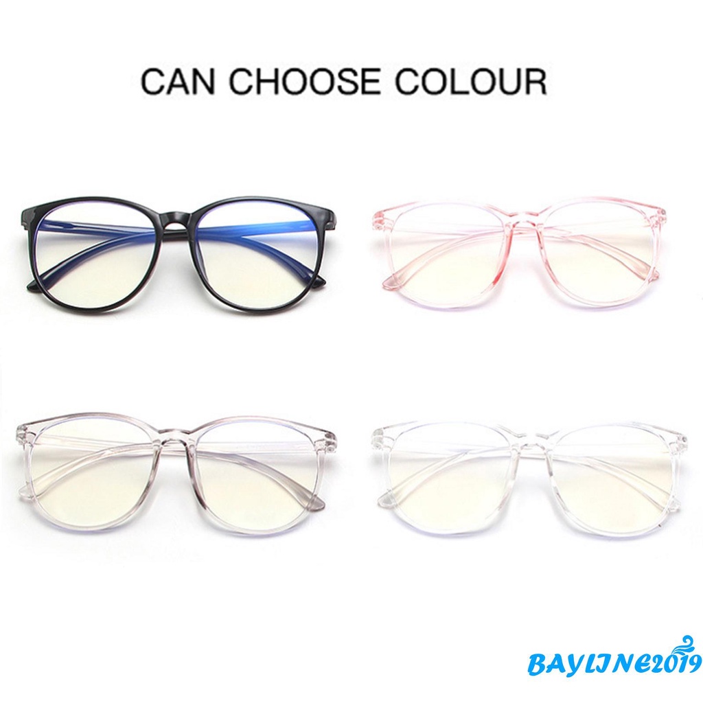Mắt kính chống tia sáng xanh màu đen / hồng / xám / trắng dành cho nam và nữ