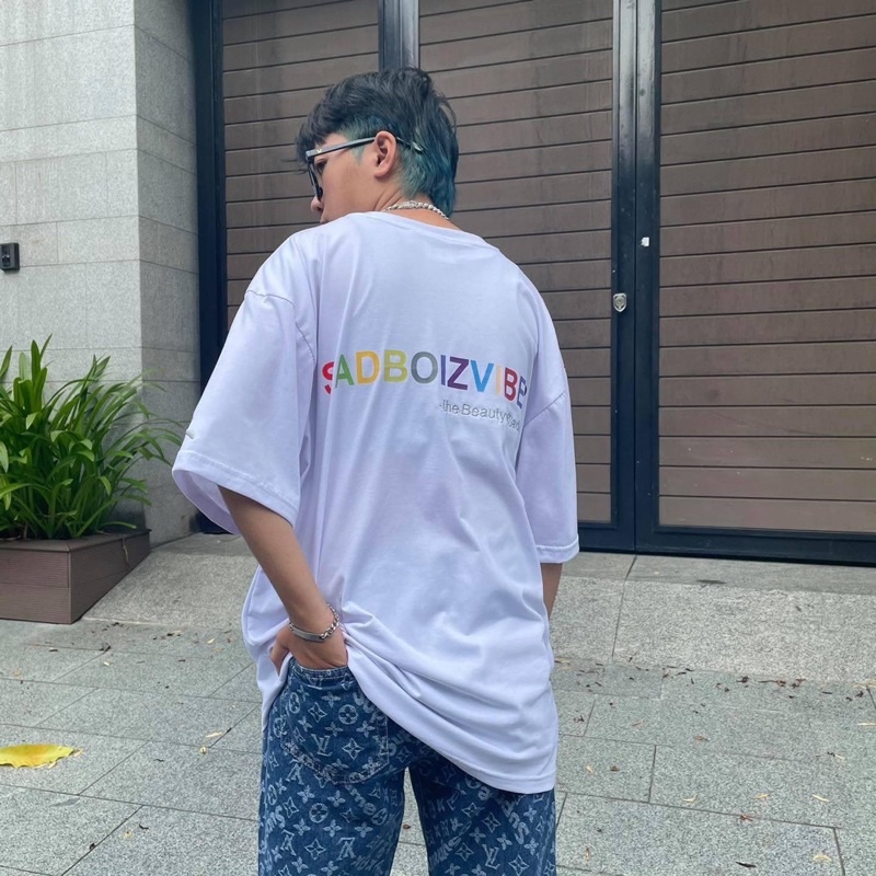 Áo Thun Tay Lỡ Unisex Sadboiz VIBES COLOR màu ĐEN/TRẮNG /Nam nữ unisex/FREESHIP 99K -/- Jaystoree