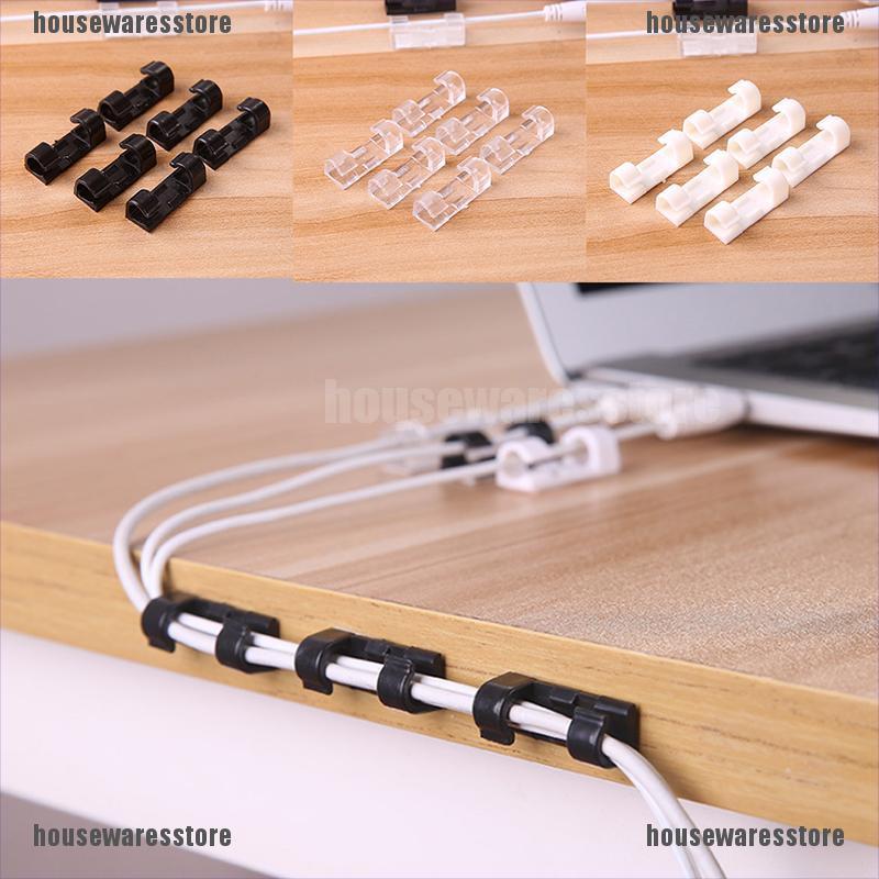 Set 20 kẹp giữ dây cáp sắp xếp bàn gọn gàng tiện dụng