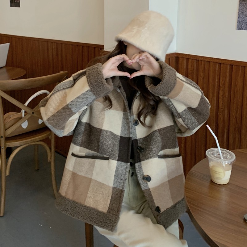 Áo khoác nữ cổ lông mẫu cực HOT với chất liệu ấm áp cùng màu sắc giản đơn nhẹ nhàng mùa thu đông 2020 [ ORDER 10day ].