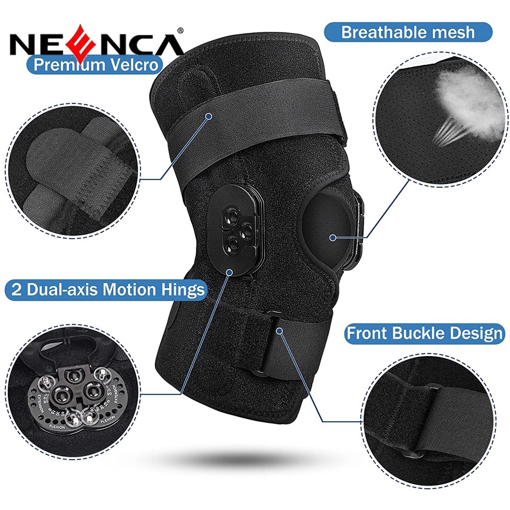 Neenca Đai Quấn Bảo Vệ Đầu Gối Có Thể Điều Chỉnh Được Giúp Giảm Đau Khớp ACL PCL Meniscus Xé
