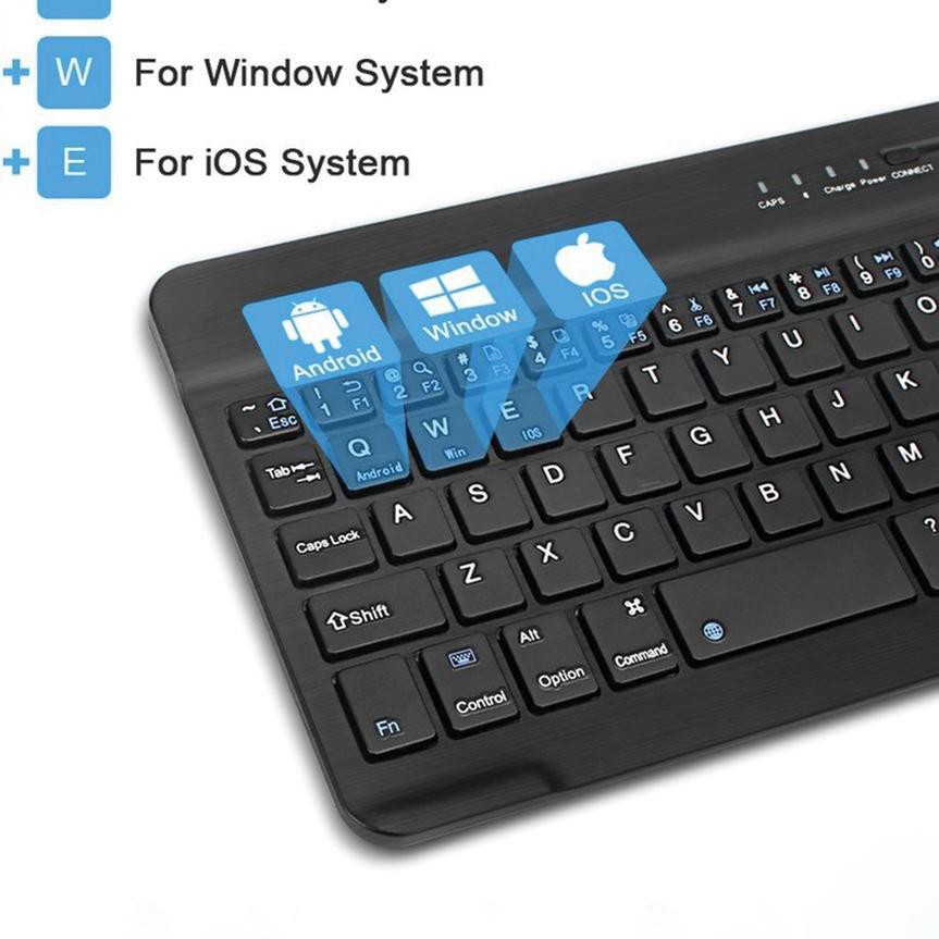 ➺ Bàn PhíM Bluetooth Mini Không Dây 7'' Cho Windows Android iOS PC ➬