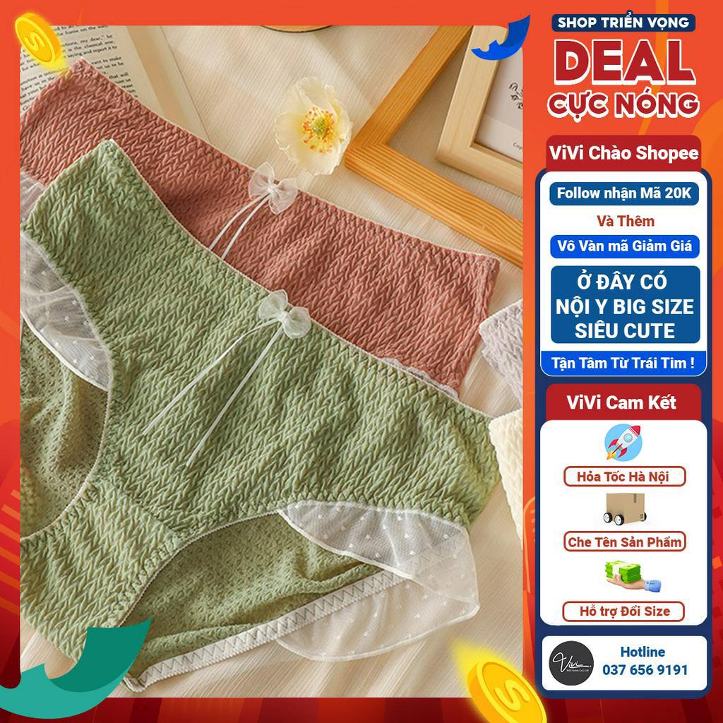 Quần lót nữ Big size công chúa - Quần lót Bigsize nữ quyến rũ - Quần lót ren big size nữ (Size tới 100KG - Mã N01)
