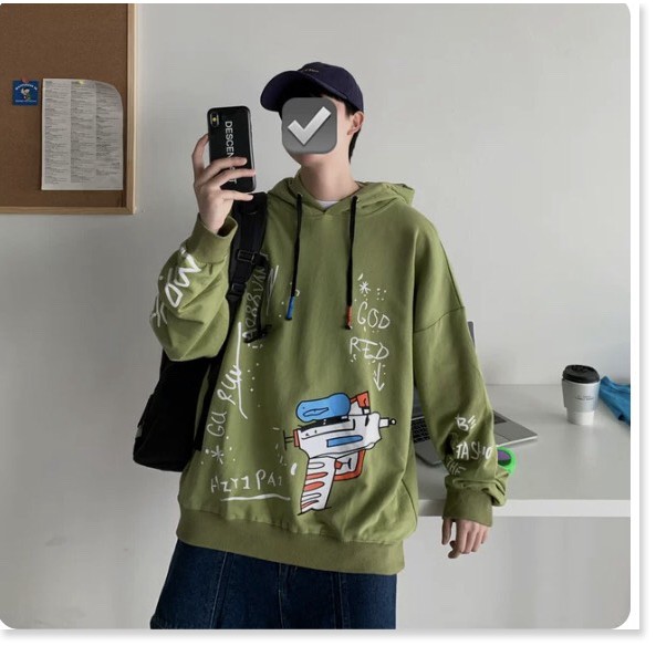 [FREESHIP TOÀN QUỐC] ÁO KHOÁC HOODIE NỮ CHUI ĐẦU CHỮ KÍ CÓ NÓN PHỐI HÌNH SIÊU XINH CHẤT THUN NỈ MỀM MỊN CỰC HOT