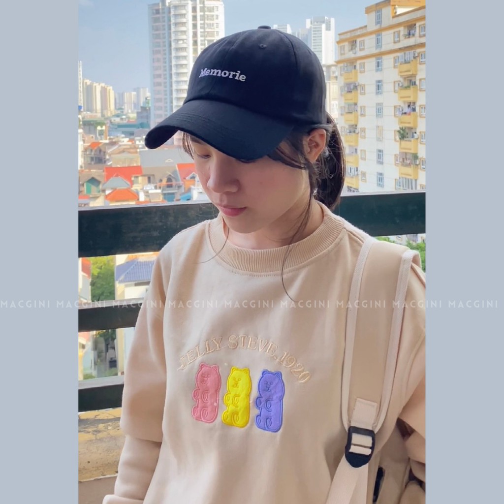 Mũ lưỡi trai MACGINI MEMORIE cotton mềm cao cấp thoáng mát thấm hút mồ hôi nhiều màu kiểu dáng basic