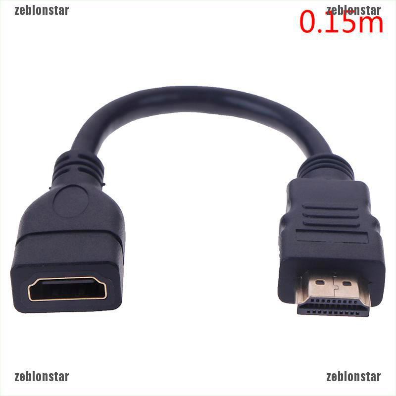 ❤star Dây cáp nối dài 15/30cm đầu cắm sang lỗ cắm HDMI tiện dụng ▲▲