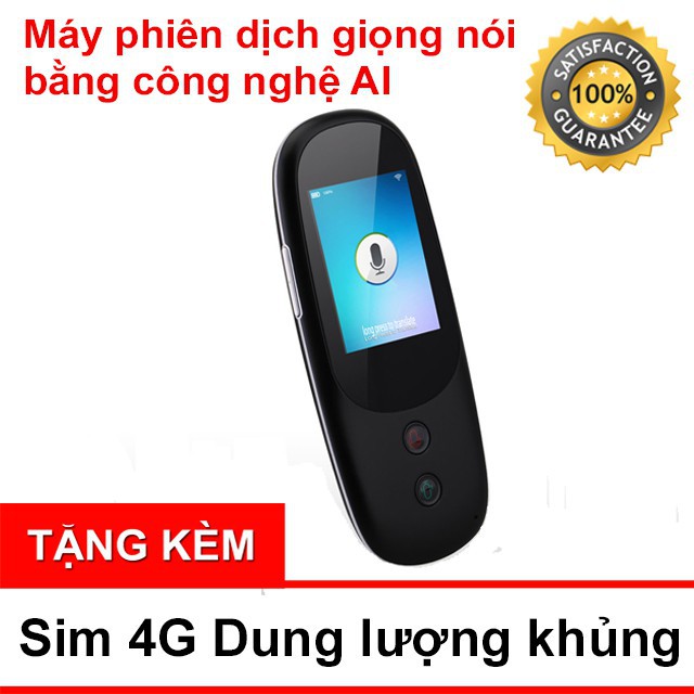 (CỰC HOT) Máy Phiên Dịch Sahaha T6 Dịch 41 Ngôn Ngữ Sang Tiếng Việt Bằng Công Nghệ AI