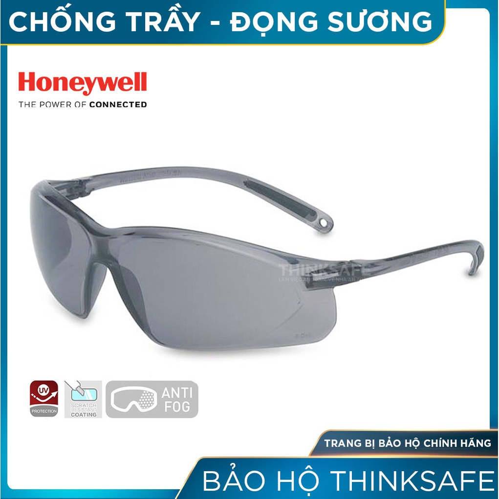 Kính bảo hộ Honeywell Thinksafe, kiếng đen bảo vệ mắt chống bụi đi đường, chống tia uv,đa năng, dùng trong lao động A700