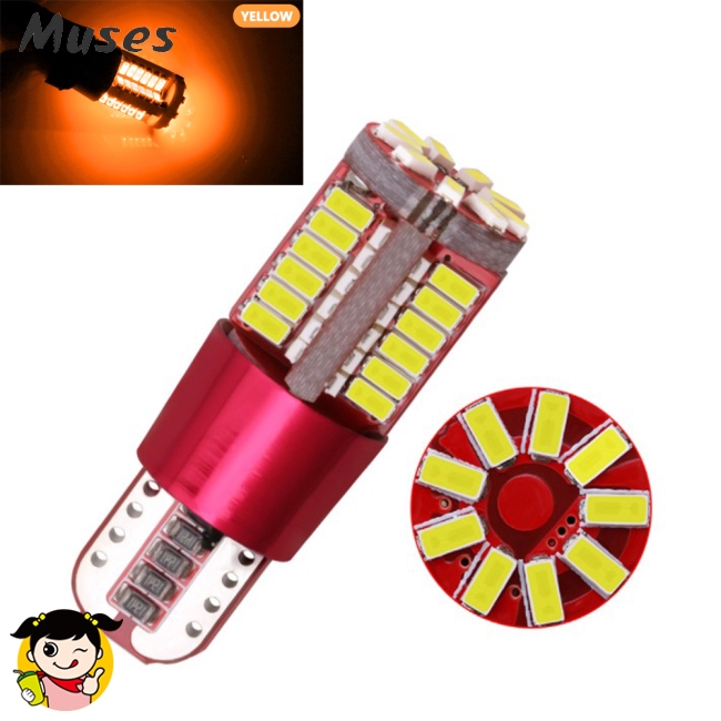 Bóng đèn LED T10 3014 57 SMD báo đỗ xe tiện dụng cho xe hơi siêu sáng