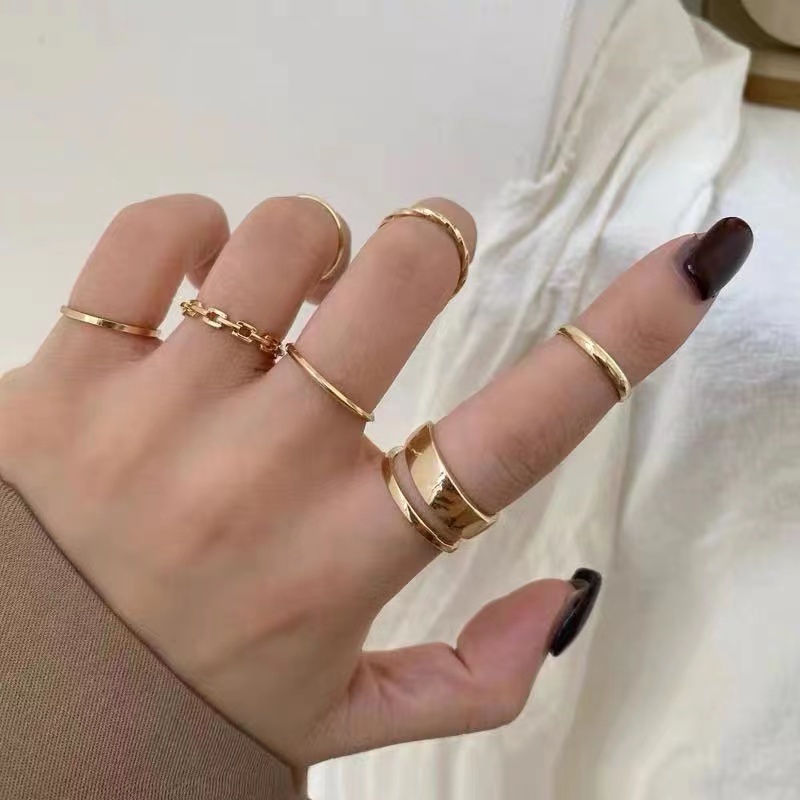 Nhẫn thiết kế đơn giản thời trang mới của Hàn Quốc dành cho nữ