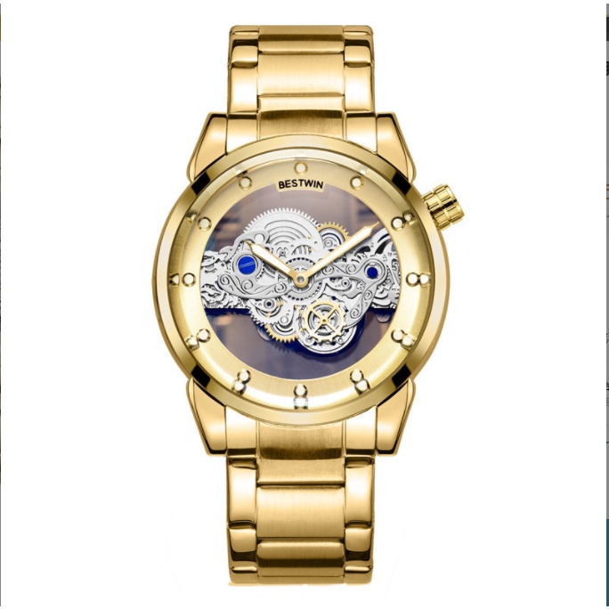 [Mẫu Độc] Đồng Hồ Nam Bestwin Giả Cơ  Trong Suốt, Chống Nước Chống Xước, Đẳng Cấp Thời Trang,Chạy Hai Kim | BigBuy360 - bigbuy360.vn