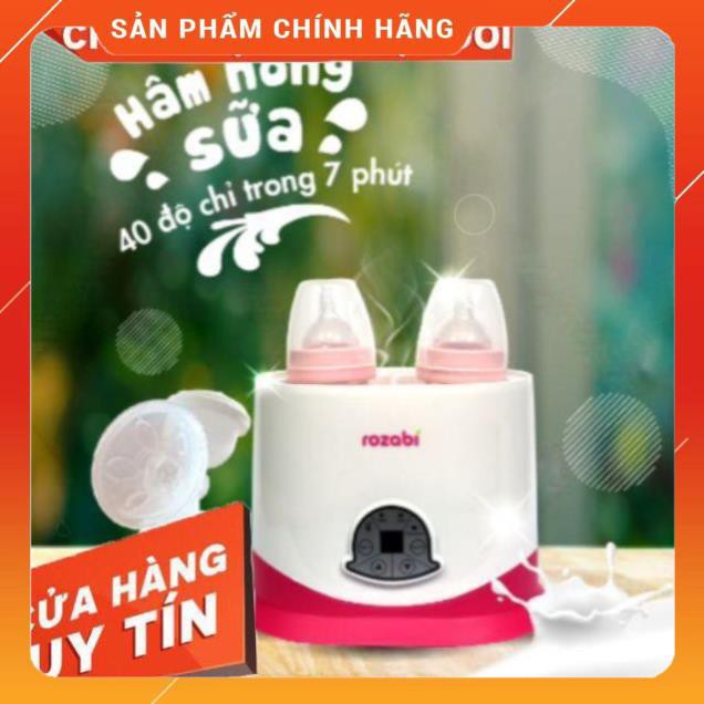 Combo máy hút sữa unimom Allegro và máy hâm rozabi