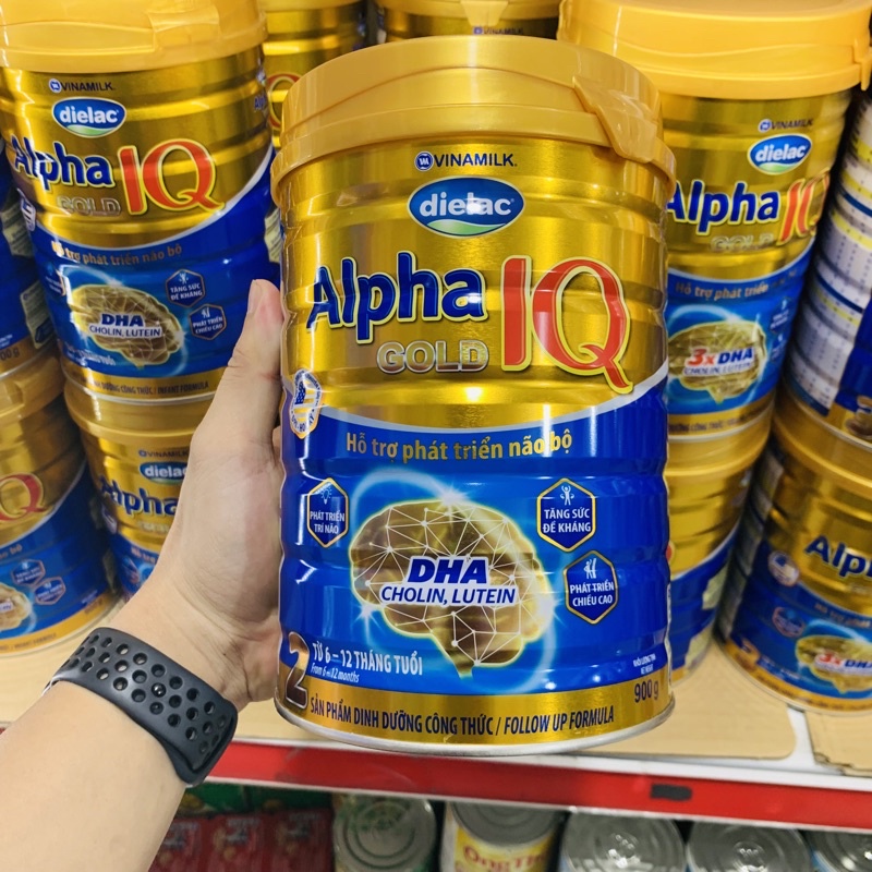 Sữa bột DIELAC ALPHA GOLD IQ 1 2 3 4 900G