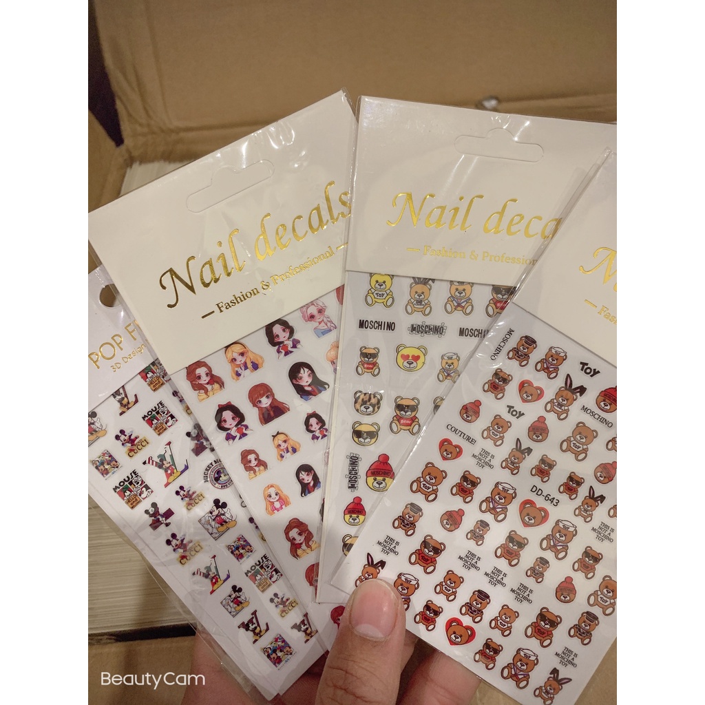 Sticker mã mới 2023 trang trí nail