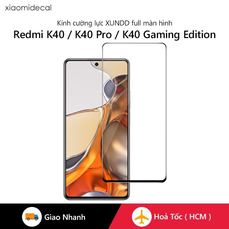 Kính cường lực XUNDD Redmi K40 / K40 Pro / K40 Gaming Edition (6.67 Inch) bảo vệ màn hình, chống trầy xước