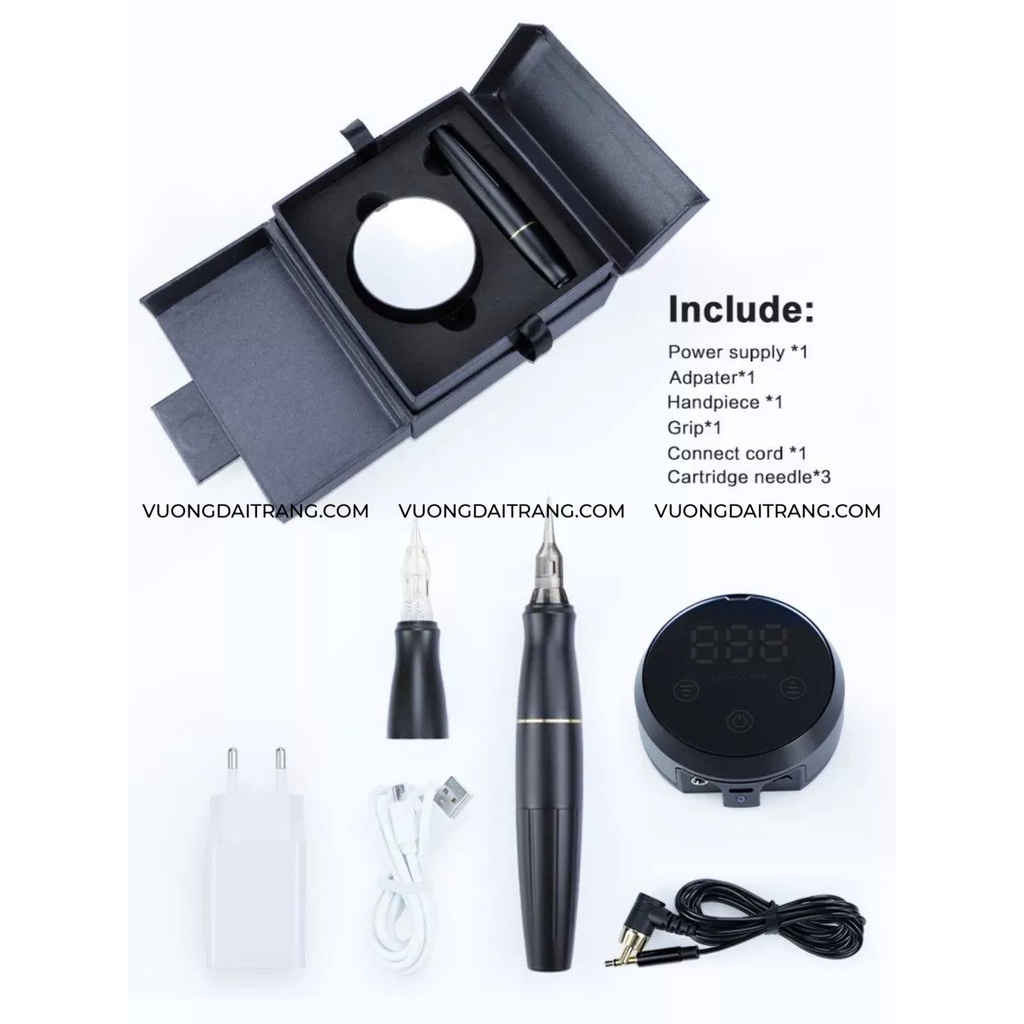 [ CHÍNH HÃNG ] Máy Pen 2 Đầu  Biomaser P60 ( bao gồm nguồn)