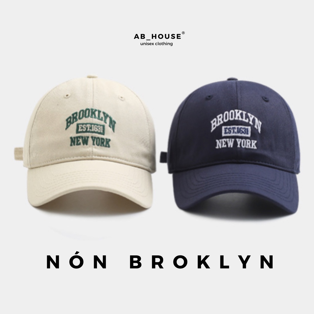 Nón mũ lưỡi trai BROKLYN unisex nam nữ ABHOUSE