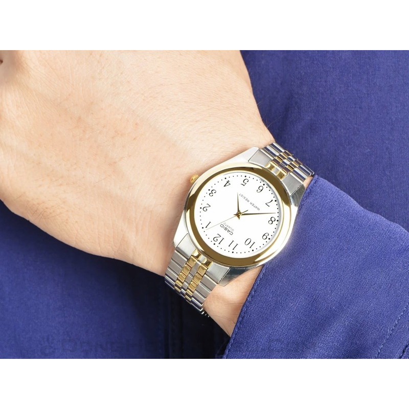 Đồng hồ nam dây kim loại Casio chính hãng Anh Khuê MTP-1129G-7BRDF