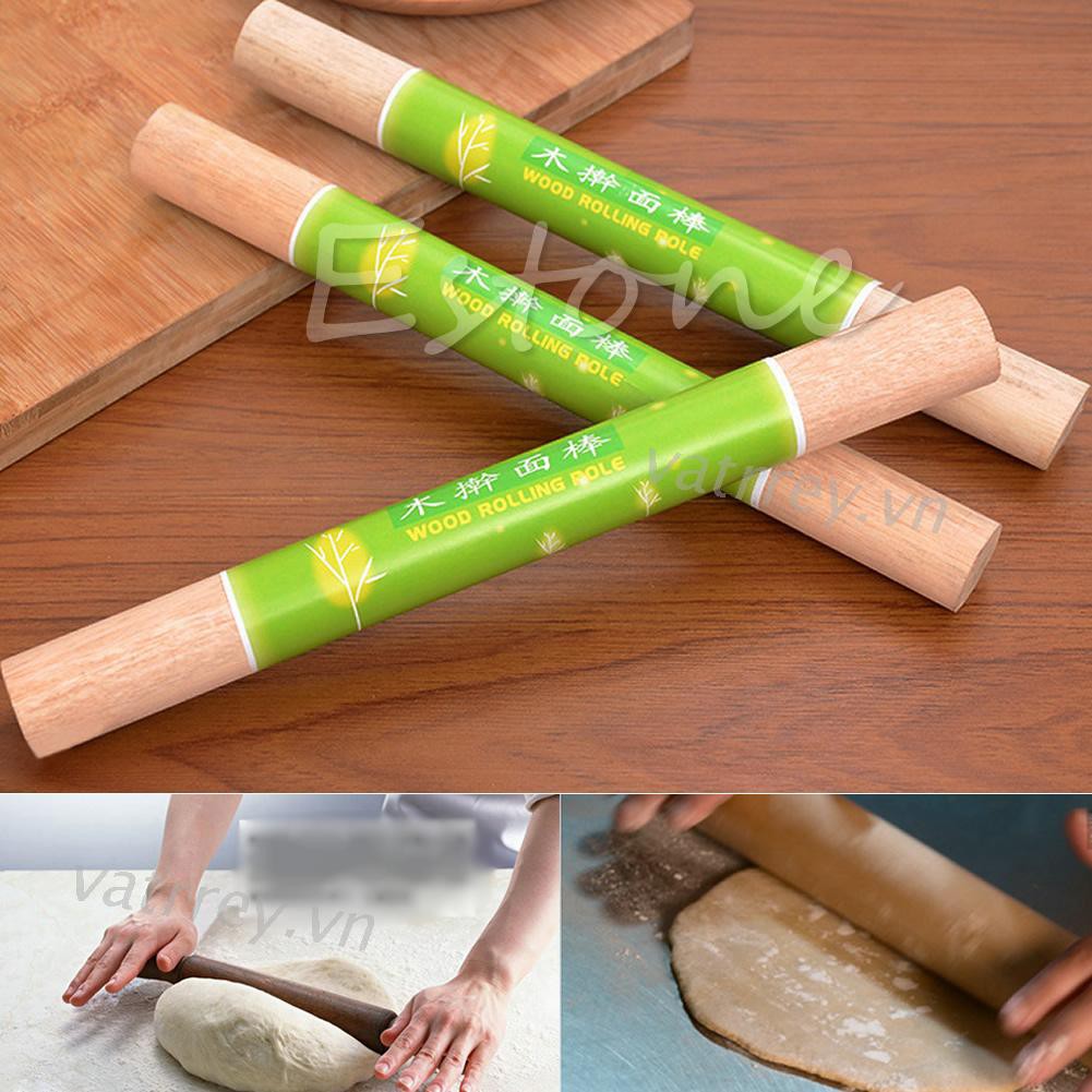 Cây lăn cán bột làm bánh chất liệu gỗ đa năng