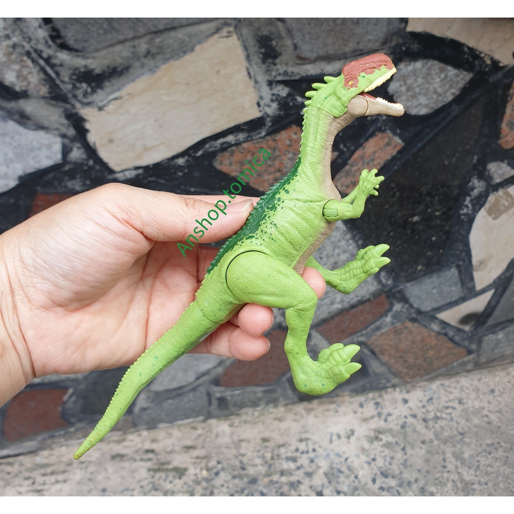 Mô hình khủng long Jurassic World KL01 màu xanh lá hàng Mattel