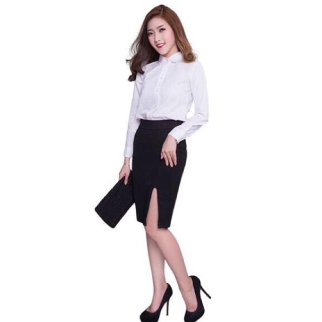 [NEW] Chân váy bút chì sẻ trước dài 60cm Thời Trang Nữ | BigBuy360 - bigbuy360.vn