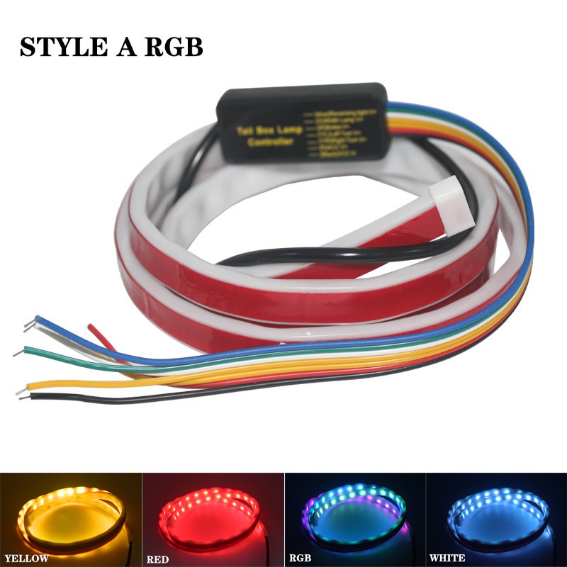 Dải Đèn LED RGB Nhiều Màu Sắc Rực Rỡ Trang Trí Đuôi Xe Hơi
