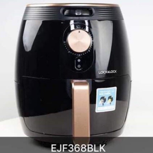 NỒI CHIÊN KHÔNG DẦU LOCK&LOCK 3.5L EJF368BLK (Tặng bát Lock tròn 950ml + Bình xịt dầu )