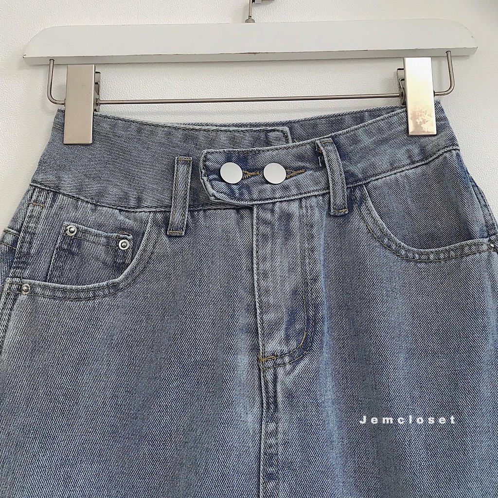 [Mã SKAMCLU7 giảm 10% tối đa 50K đơn 0Đ] Chân váy jean DJJ dáng chữ a - 3354 | BigBuy360 - bigbuy360.vn