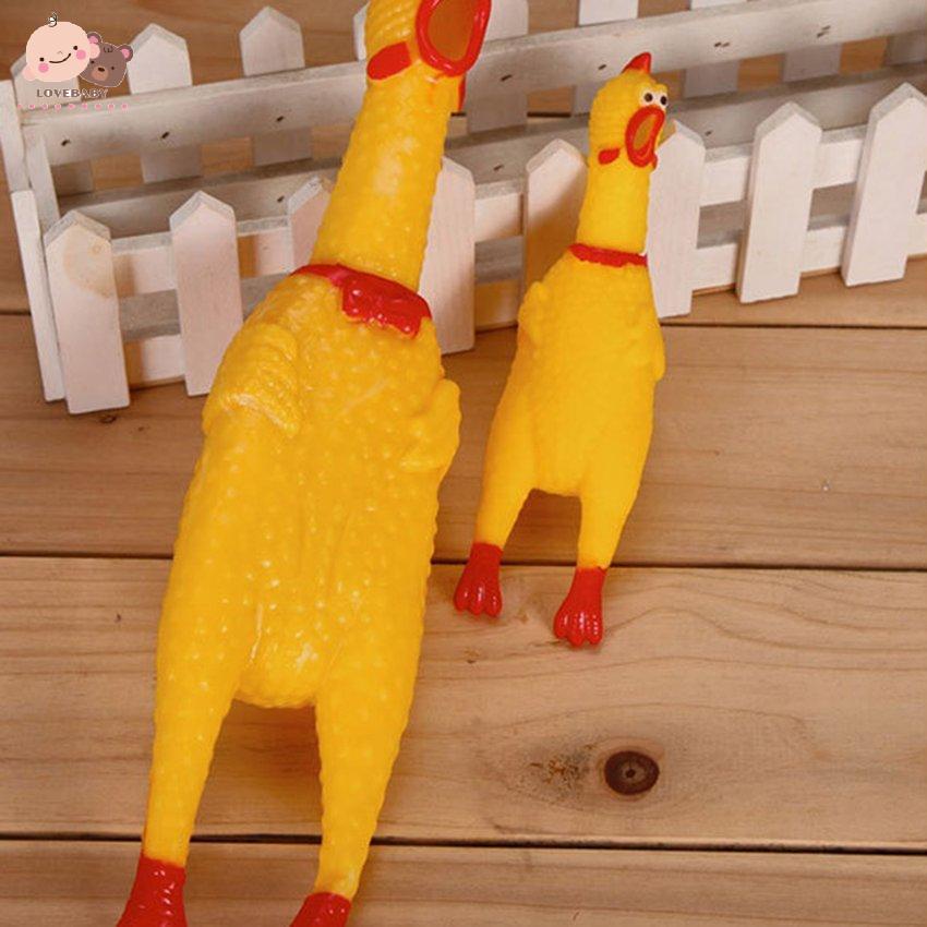 [HOT]Screaming Chicken Dog Chew Squeak Toy Vent Squeeze Sound Toys Funny Gadgets