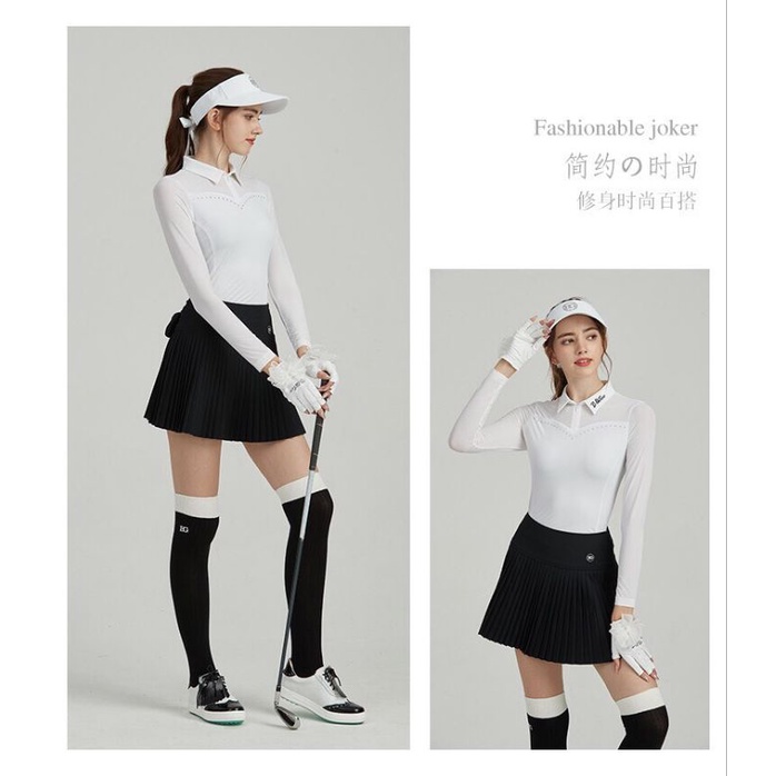Golf set áo váy BG xếp ly nhiều màu sắc tươi tắn mùa hè