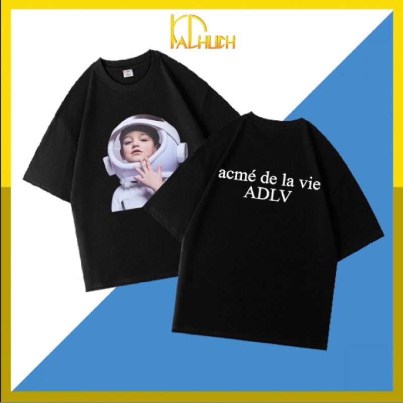 Áo thun ADLV tay lỡ freesize vải thun cotton 35/65 hàng dày dặn