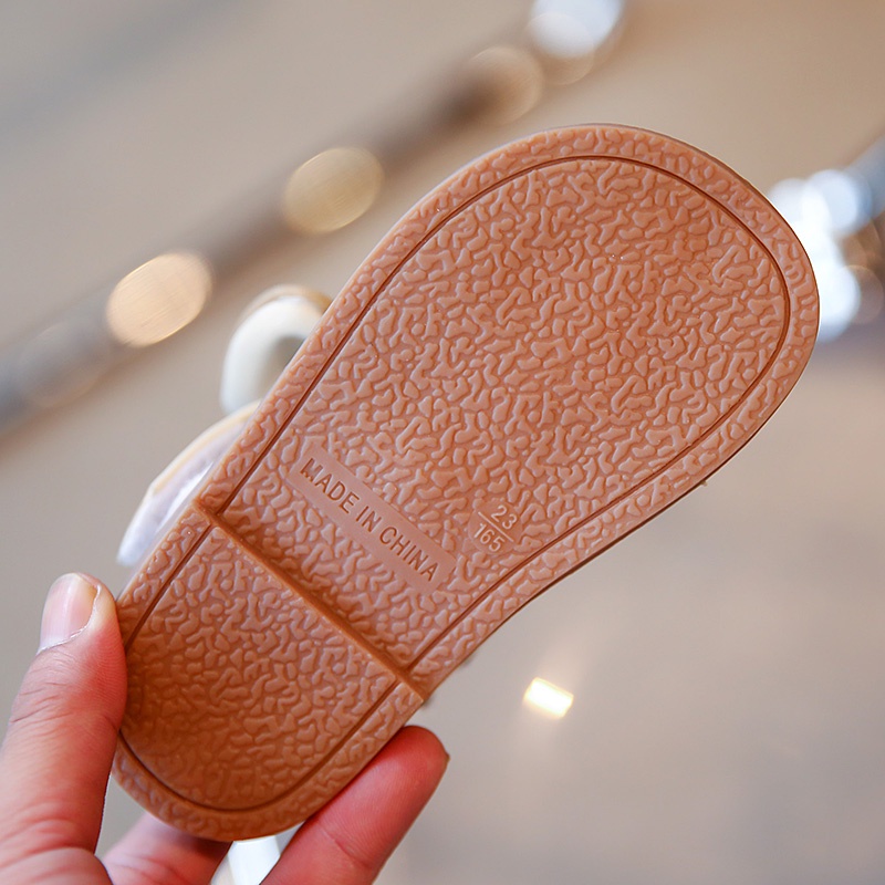 Giày Búp Bê Da Đế Mềm Chống Trượt Đính Nơ Phong Cách Vintage Cho Bé Gái 2-12 Tuổi