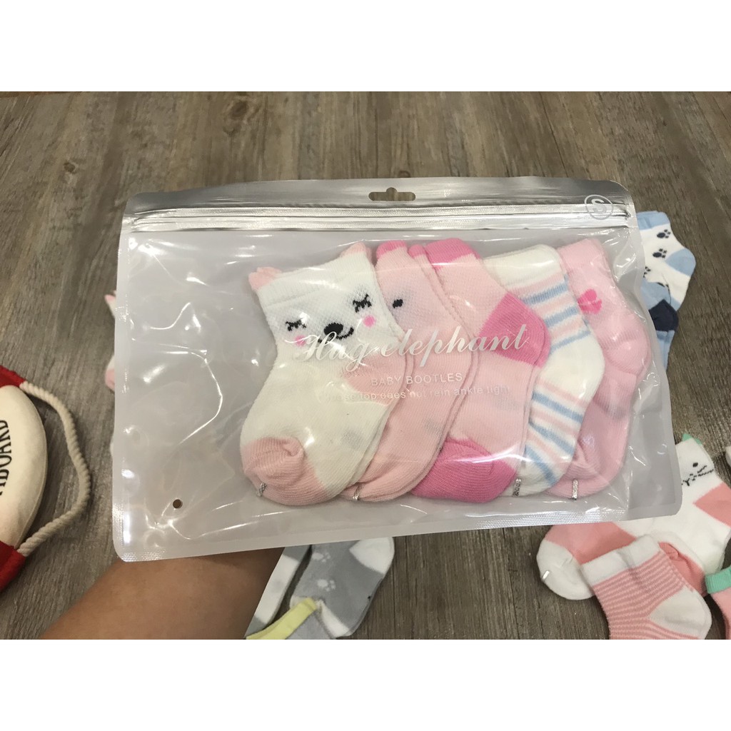 Set 5 đôi tất lưới cao cổ cho bé xuất Hàn từ 0 đến 2 tuổi - CAM KẾT CHẤT LƯỢNG